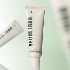 K-SECRET SEOUL 1988 Niacica Repair Cream 50ml Niacinamide 5% + Cica 15% Mugwort Sensitive Skin Soothing Barrier Recovery _ Made in Korea